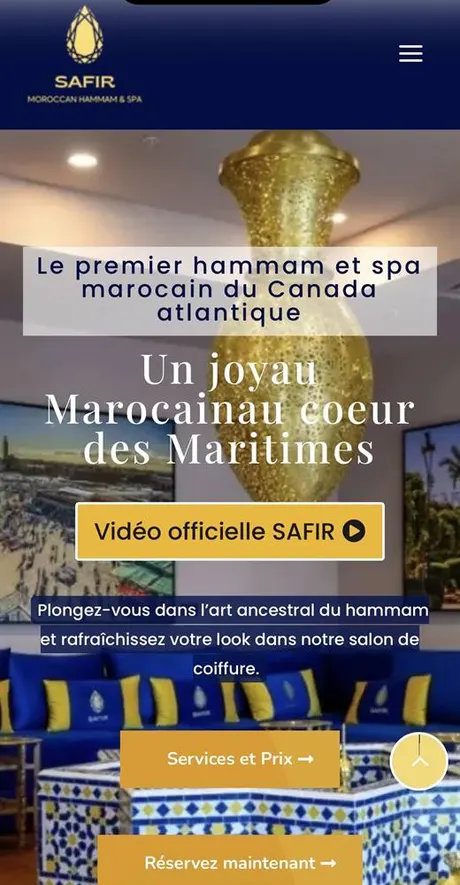 SAFIR Hammam's old website